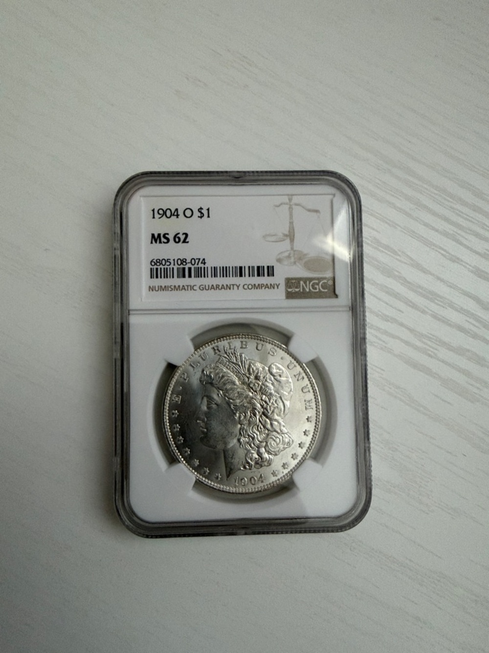 1904 Morgan Silver Dollar NGC MS62 - Silver